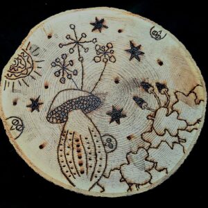 mushroom pyography